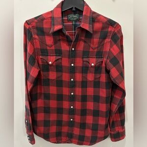 Men’s Polo Country by Ralph Lauren Buffalo Plaid Snap Western Shirt - M